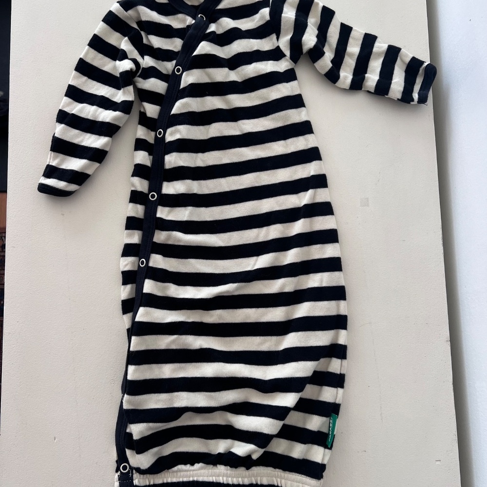 Parade Organic Sleep gown gender neutral striped sleep sack 3-6 months - Picture 2 of 4